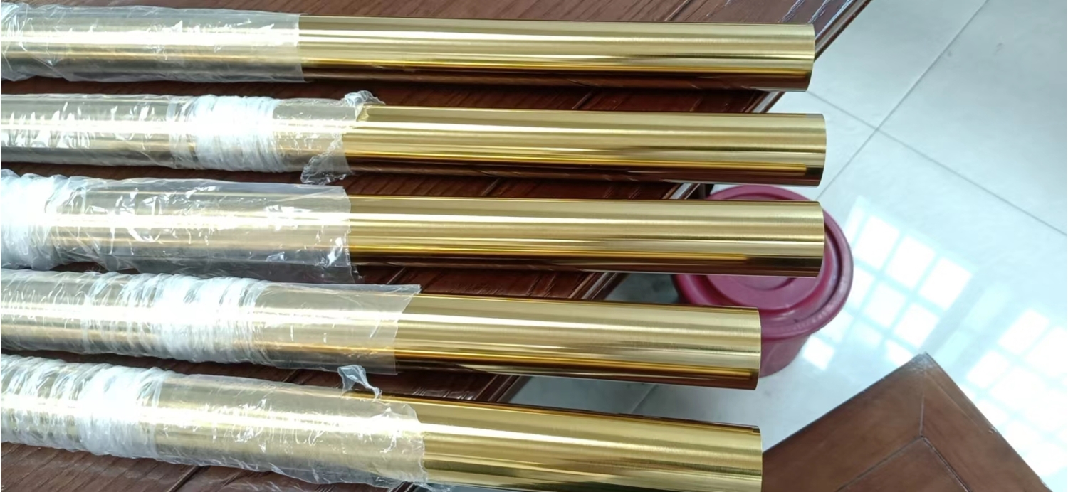 stainless steel  tube titanium plating gold